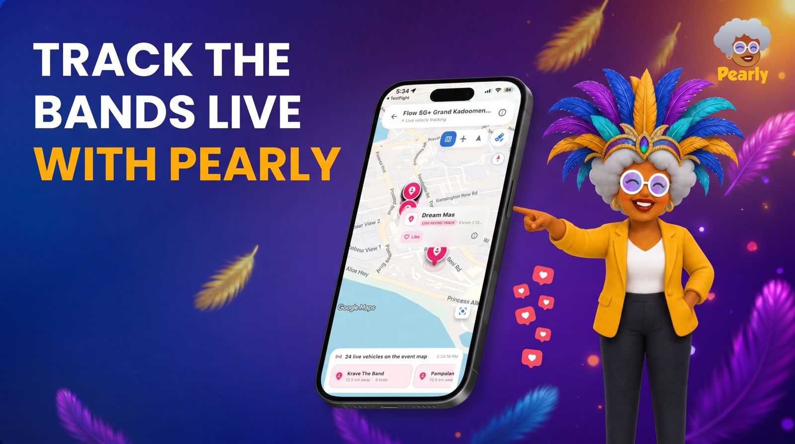 Track the Bands Live with Pearly